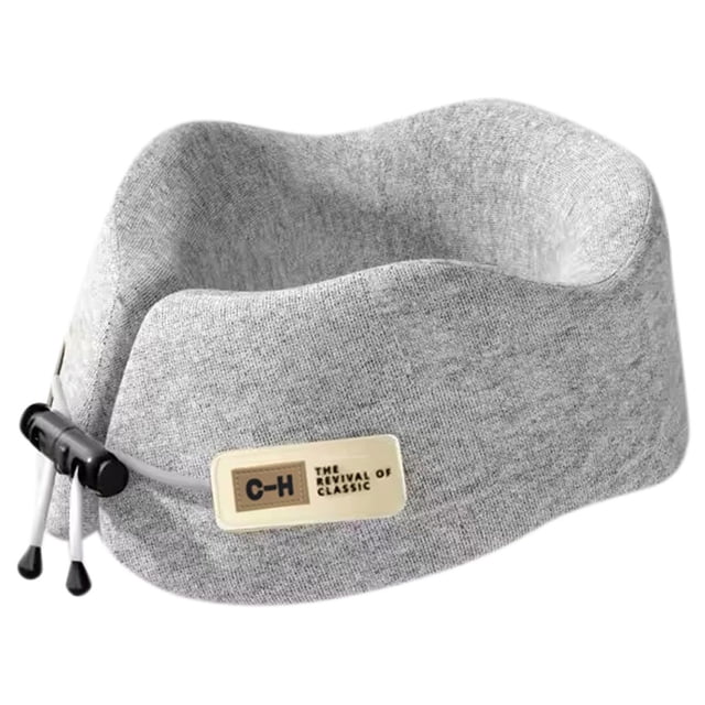 Almohada de Espuma Viscoelástica en Forma U para Viajes,Soporte Cervical,Almohada para Dormir,Reposacabezas,Cojín en Forma de U, Almohada Cervical para Viajes en Avión,Gris Oscuro