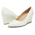 thumbnail image 4 of DREAM PAIRS Women’s Wedge Heels – Closed Toe Pointed Pumps for Dress, Wedding, and Bridal Occasions, 4 of 6