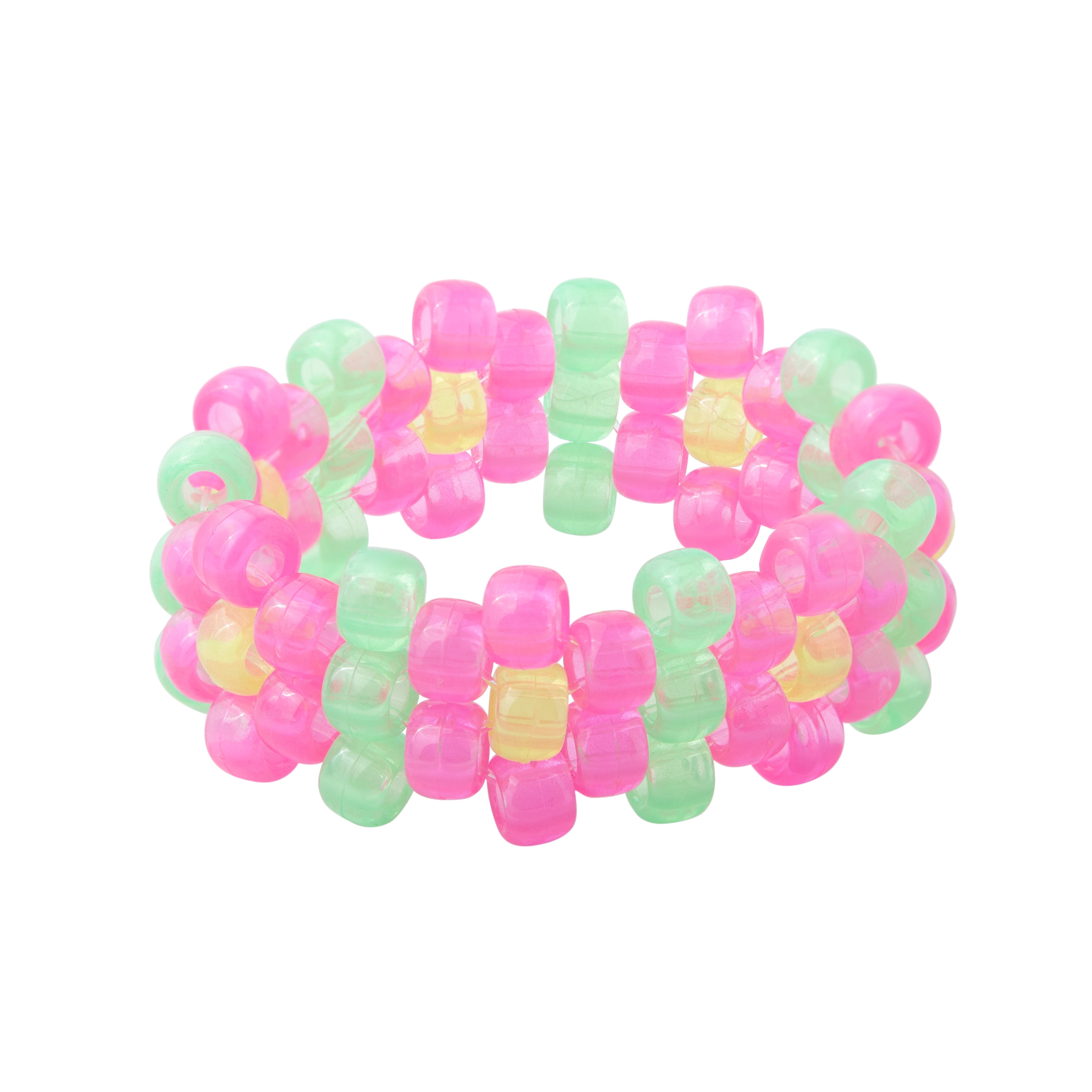 Hello Hobby Glow Bead Box- Plastic Heart, Star, and Pony Beads