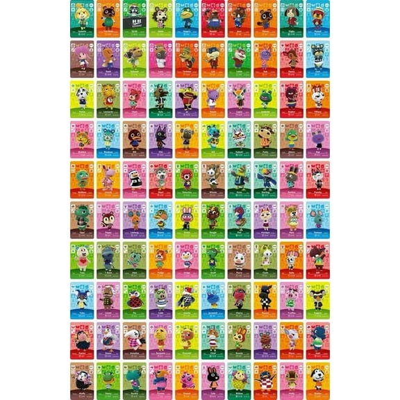 100x Animal Crossing ACNH Series 1 Mini NFC Cards New Horizons 001-100