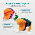 thumbnail image 4 of Perfect Curve Cap Rack Stand 2-Pack - Clear, Wall & Tabletop Hat Organizer, Easy Assembly, Scratch-Resistant, 4 of 10