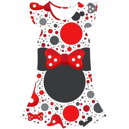 Été Disney Nouveau style Enfants Mickey Mouse Robe Vêtements Princesse ...