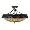 thumbnail image 6 of Meyda Tiffany Greenbriar Oak 2 Light Semi-Flush Mount, 6 of 7