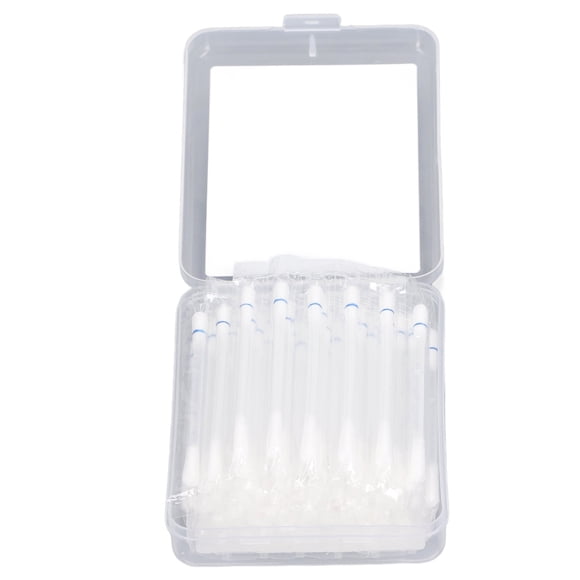 Saline Cotton Cleaning Swabs, Double Sided Earring Nose Belly Cleaner Wound Wash Gentle Pimple Removal Soft Saline Swabs for Piercings for Salon Use