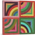 thumbnail image 1 of ARTCANVAS Mid-Century Modern Quarters Canvas Art Print - Size: 36" x 36" (0.75" Deep), 1 of 9