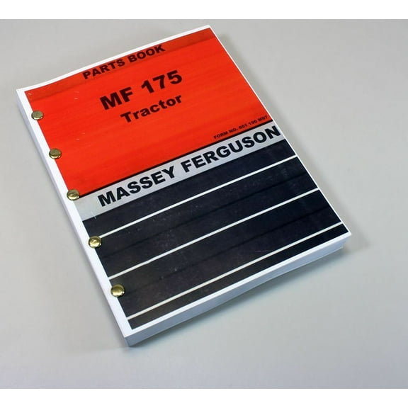 Massey Ferguson Mf 175 Tractor Parts Catalog Manual Exploded Views For Repairs