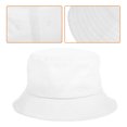 thumbnail image 3 of Miangastore Chapeau Blanc Coton Lot de 1 Design à Grand Bord, 3 of 8