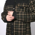 thumbnail image 4 of Men's Flannel Jacket Plaid Sherpa Lined Shirt Snap Button Warm Winter Coat with Pockets, 4 of 8