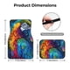 thumbnail image 5 of Balery Colorful Parrot Jungle Dream Juego de 4 Alfombrillas para Auto, Revestimientos de Caucho Resistente, Diseño Antideslizante, 5 of 7