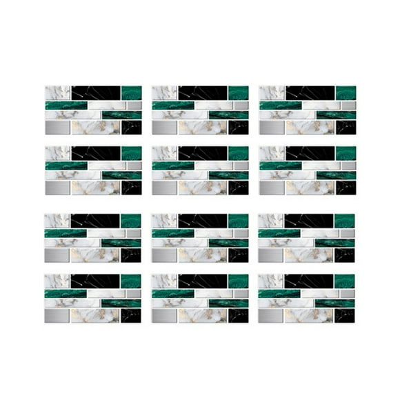 12 Sheet Peel and Stick Backsplash Subway Waterproof Peel and Stick Tile Self Adhesive Backsplash Tile for Kitchen Peel and Stick Wall Tiles for Bathroom Kitchen Laundry Room Camper 4"x8"