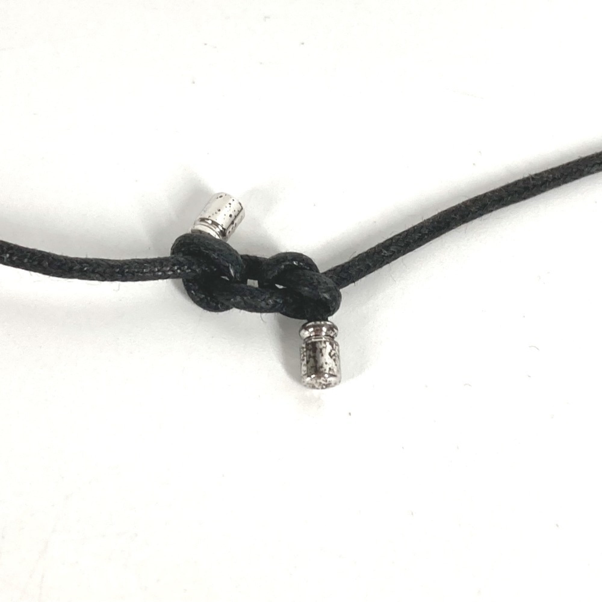 Pre-Owned BVLGARI Bvlgari Choker Logo Parentesi Leather Cord Necklace for Men and... (Good)