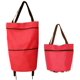 thumbnail image 1 of Carrito de compras portátil, material duradero, fácil de recibir, bolsas de supermercado reutilizables para todas sus necesidades de compras (rojo), 1 of 4