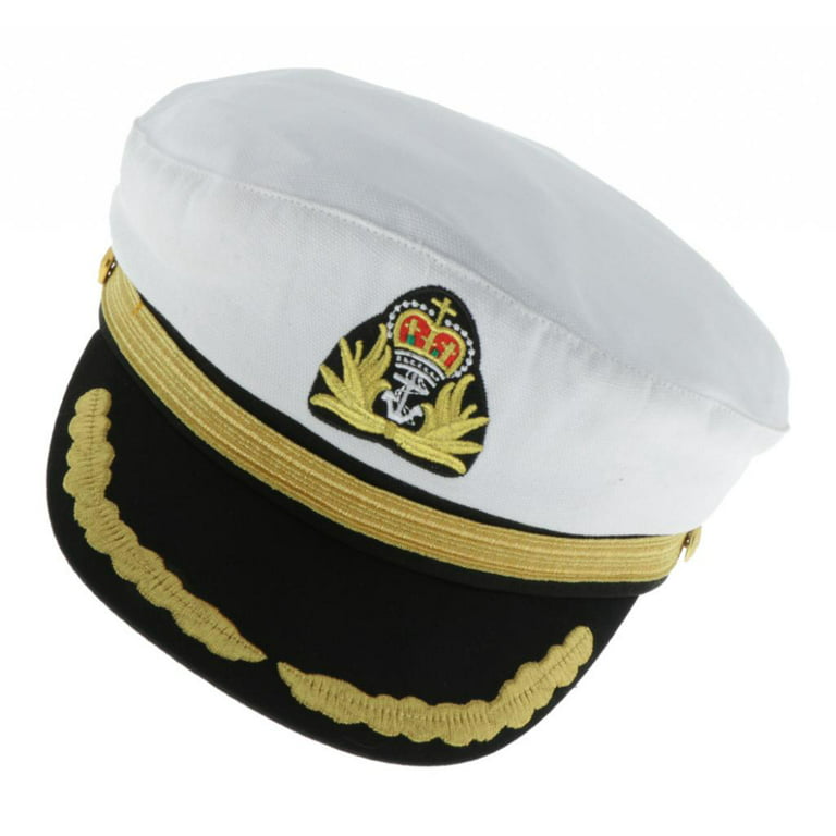 Hat Sailor Hat, Yacht Boat s Sailing Fishing Cap, Cosplay Party Sailor  Costume White Kid 