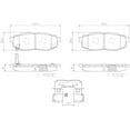 thumbnail image 4 of Brembo P78018N NAO BRAKE PADS Fits select: 2013-2016 TOYOTA SCION FR-S, 2010-2014 SUBARU OUTBACK 3.6R LIMITED, 4 of 4