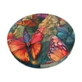 thumbnail image 1 of Wukai Papillons sur Falaise Rocheuse Housses de Chaise de Bar, Housses de Tabouret de Bar Rondes, Housses de Tabouret de Bar Extensibles Rondes, Housses de Coussin de Tabouret Lavables pour 11-14 Pouces-13 Pouces, 1 of 7
