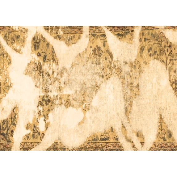 Ahgly Company Indoor Rectangle Abstract Brown Modern Area Rugs, 5' x 8'