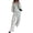 White #48, variant on WULMLEO Women's 2 Piece Sets Polka Dots One Shoulder Loose Sweatshirt and Wide Leg Sweatpants Outfits 2026 Casual Trendy Suit Outfits Black XL