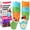 Green,Blue, Orange, variant on ReLuien Cupcake Home Tulip Cupcake Liners, Non-Stick 200 Count Natural Unbleached Parchment Paper Muffin Cups