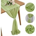 thumbnail image 5 of 10FT Chiffon Table Runner for Wedding Decorations Rustic Table Runner Sheer Decor for Bridal Shower,Birthday Party,Baby Shower, 5 of 8