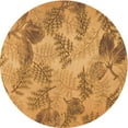 thumbnail image 1 of Ahgly Company Machine Washable Indoor Round Transitional Sedona Brown Area Rugs, 3' Round, 1 of 7