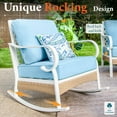 thumbnail image 6 of MF Studio 5-Seater Patio Conversation Set Metal Outdoor Furniture with Rocking Chair Sofa Blue, 6 of 14