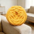 thumbnail image 4 of Horplkj Chunky Yarn, Bulky Yarn Super Soft Acrylic 7-8mm for Hand Knitting, Washable Pill-Resistant Diy Blanket Scarf Sweater Craft (Golden Yellow), 4 of 5