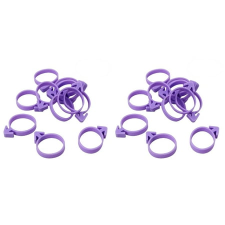 

24 PCS Fondant Cream Piping Cake Decorating Icing Bag Sealing Fixed Ring Tied Up Rubber Band