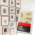 thumbnail image 2 of Ruiboury 47pcs Picture Hanging Kit Wooden Frame Wall Mounting Hooks Nails Picture Hanging Wire Kit, 2 of 8