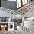 thumbnail image 2 of Orange Green White Checkerboard Checkered Pattern Kitchen Rug Mat,Kitchen Runner Rugs Non Skid Washable,Decorative Kitchen Floor Mats for Kitchen,Sink,Laundry,17"X47", 2 of 5