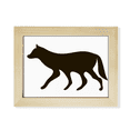 thumbnail image 1 of Lobo Negro Animal imagen Escritorio de madera Arte Pintura 6x8 pulgadas marco de foto foto, 1 of 4