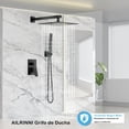 thumbnail image 2 of Regaderas para Baño Set - Dos funciones Duchas de Baño Modernas, Sistema de Ducha Inteligente Mezclador, Regadera Negro, Incluida Válvula Empotrada Kit, 2 of 7