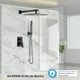 thumbnail image 2 of Regaderas para Baño Set - Dos funciones Duchas de Baño Modernas, Sistema de Ducha Inteligente Mezclador, Regadera Negro, Incluida Válvula Empotrada Kit, 2 of 7