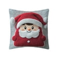 thumbnail image 2 of Christmas Pillow Cover under $5! Xqxayjr 3D Christmas Pillow Cover 45x45cm, Festive Decorative Pillow Case, Realistic Design Cushion Cover, Holiday Home Decor for Living Room, 2 of 7