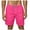 Pink, variant on kamemir Shorts for Men Mens Casual Shorts - Cotton Drawstring Summer Beach Shorts(Pink,XL)