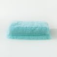 thumbnail image 4 of Reafort Luxury Long Hair Shaggy PV Fur Faux Fur Oversized Throw Blanket (Aqua, 60"X70" Throw), 4 of 4