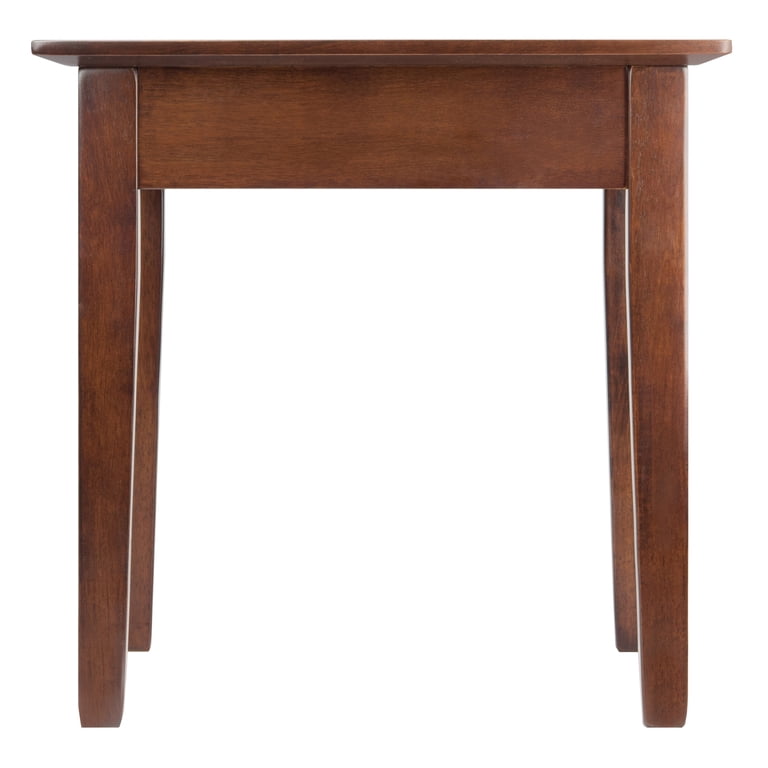 Winsome Rochester Shaker Leg End Table, Walnut Finish photo 4
