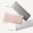 thumbnail image 3 of Flow Lite 100 Keys Low Profile Mechanical Keyboard, Swappable Rechargeable Wireless Keyboard with 2.4G Receiver, Bluetooth and Wired Connection for Windows, Mac/Spector, 3 of 10