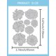 thumbnail image 2 of Plantilla de repujado DIY con temática floral (1 unidad): rosa, papel decorativo, girasol, acero al carbono., 2 of 3