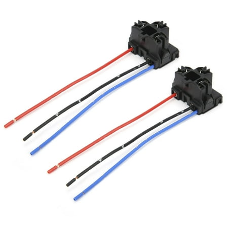 

price crash 2pcs H4 Bulb Female Socket with Copper Wire High Heat Resistant Plug and Play 12V