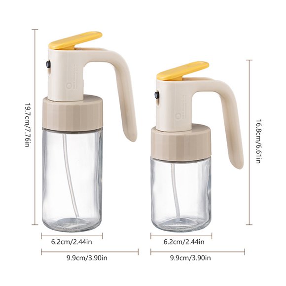 JJKBVCLO Distributeur d'Huile d'Olive 2 en 1 et Bouteille Vaporisateur d'Huile 8,8 Fl Oz Bouteille Distributeur d'Huile pour Cuisine Vaporisateur d'Huile pour Cuisson Cuisine Barbecue