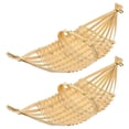 thumbnail image 1 of Minkissy 2pcs Serving Boat Food Bamboo Use, 1 of 5