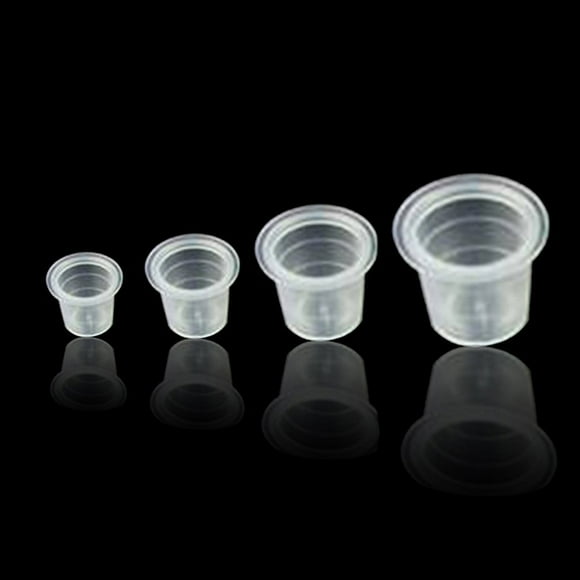 1000 Pcs Small Size S White Tattoo Ink Cups Caps For Needle Tip Grip Power Supply Professional Tools Hot