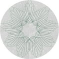thumbnail image 1 of Ahgly Company Machine Washable Indoor Round Transitional Dark Goldray Area Rugs, 7' Round, 1 of 7