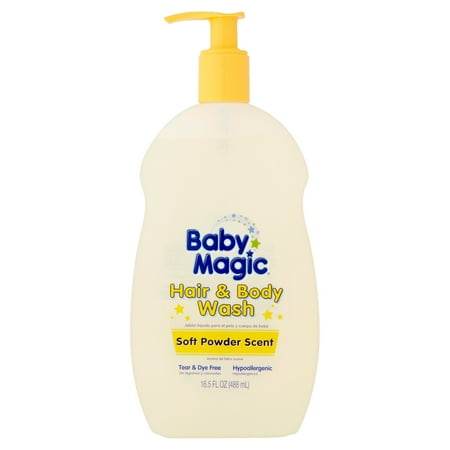 Baby Magic Soft Powder Scent Hair & Body Wash, 16.5 fl oz ...