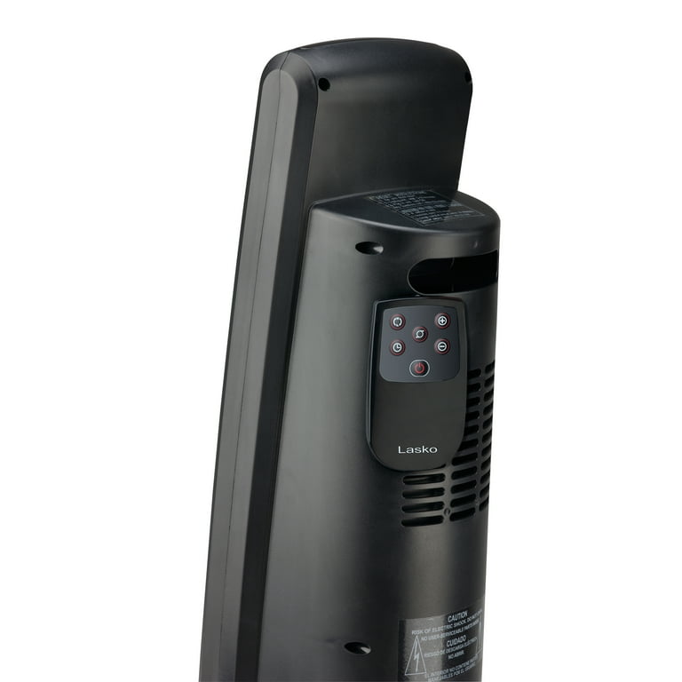 Lasko 1500W Ceramic Electric Tower Space Heater with Remote Control, CT30750,  Black - Walmart.com