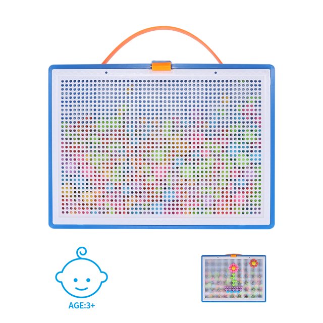 Juego De Tablero De Rompecabezas Con Imagen Compuesta, Juego De Clavos De Setas Inteligentes, Accesorios De Juego De Mesa, Tablero De Clavijas, Juguete Para Niños Pequeños En Edad Preescolar N.° 2 Vogacara FN003236-02