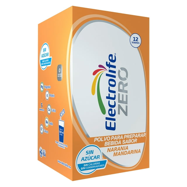 Electrolife Zero en Polvo sabor Nja Mand con 12 sobres