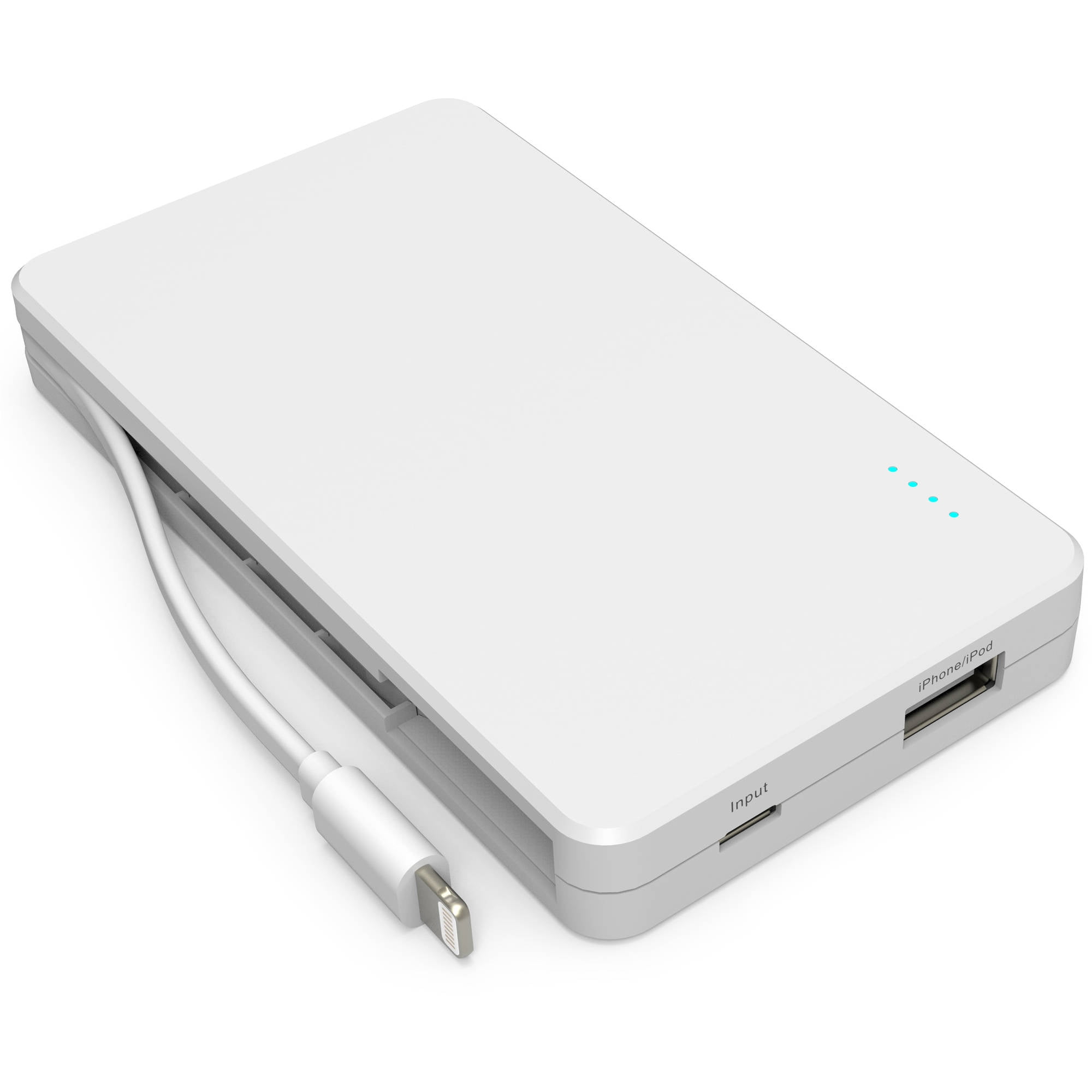 Portable Battery with Integrated Lightning Cable 