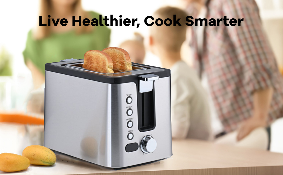 Electric Toaster 2-Slice-Toasters Bread Stainless Steel Compact Toaste –  MoxSole