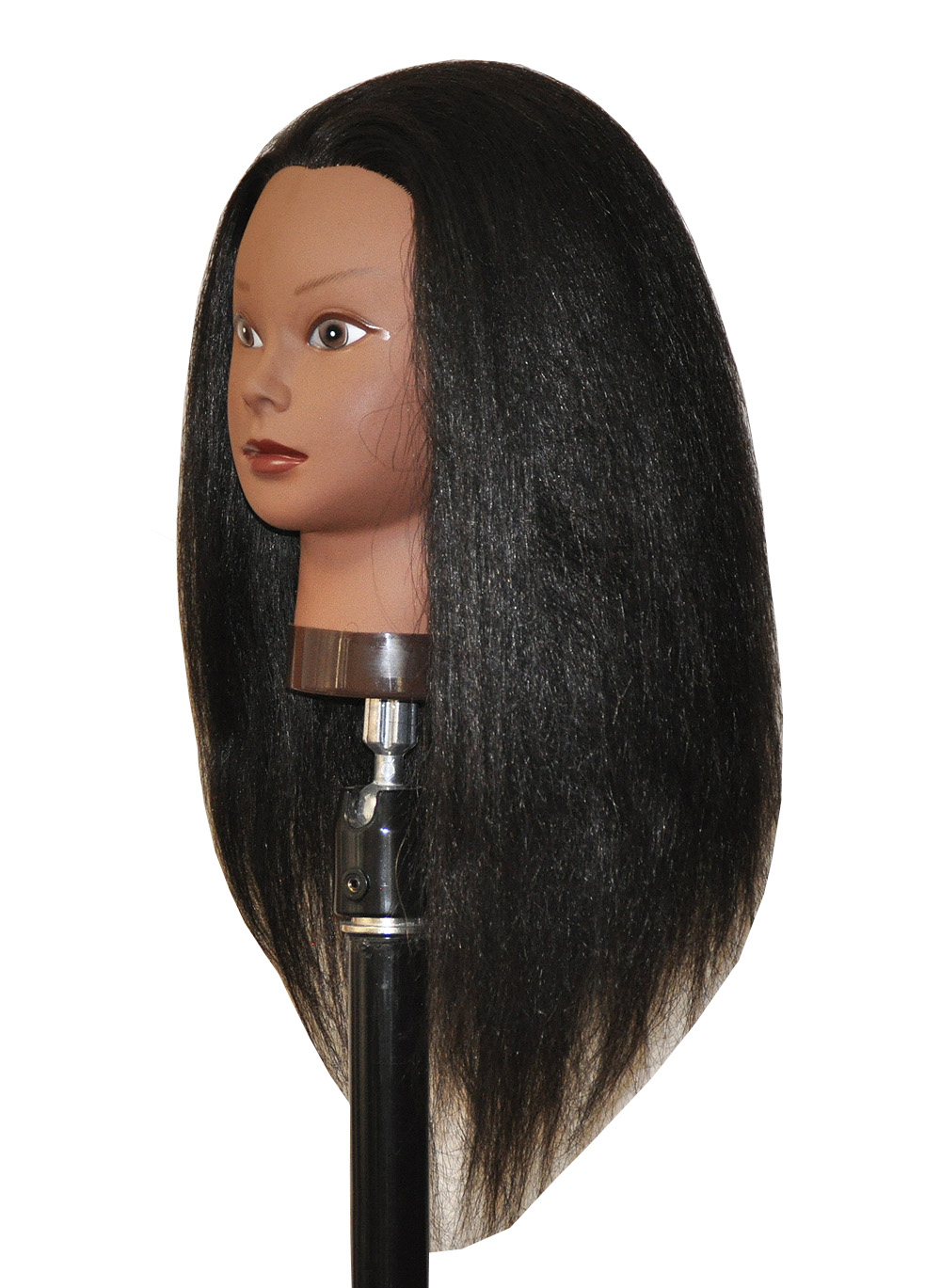 Afro Coarse 100% Real Hair Mannequin Head Hairdresser Training Head Manikin  Cosmetology Doll Head -HAZEL+C